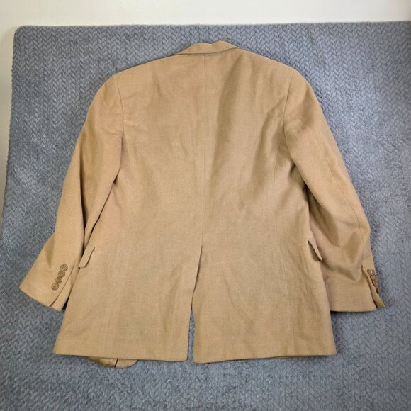 Bill Blass 100% Camel Hair Blazer Men’s 38R Tan Sport Coat Made in USA Vintage - Picture 9 of 9